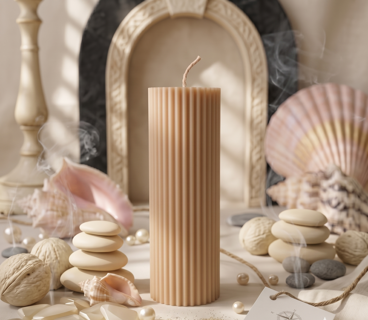 Minimalist Ribbed Soy Candle