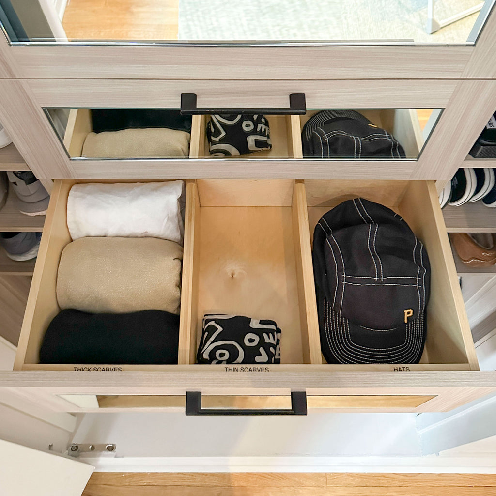 Expandable Bamboo Drawer Dividers – Natural