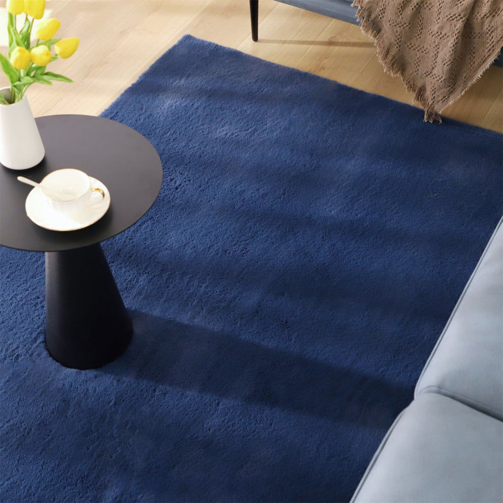 Soft Solid-Color Area Rug