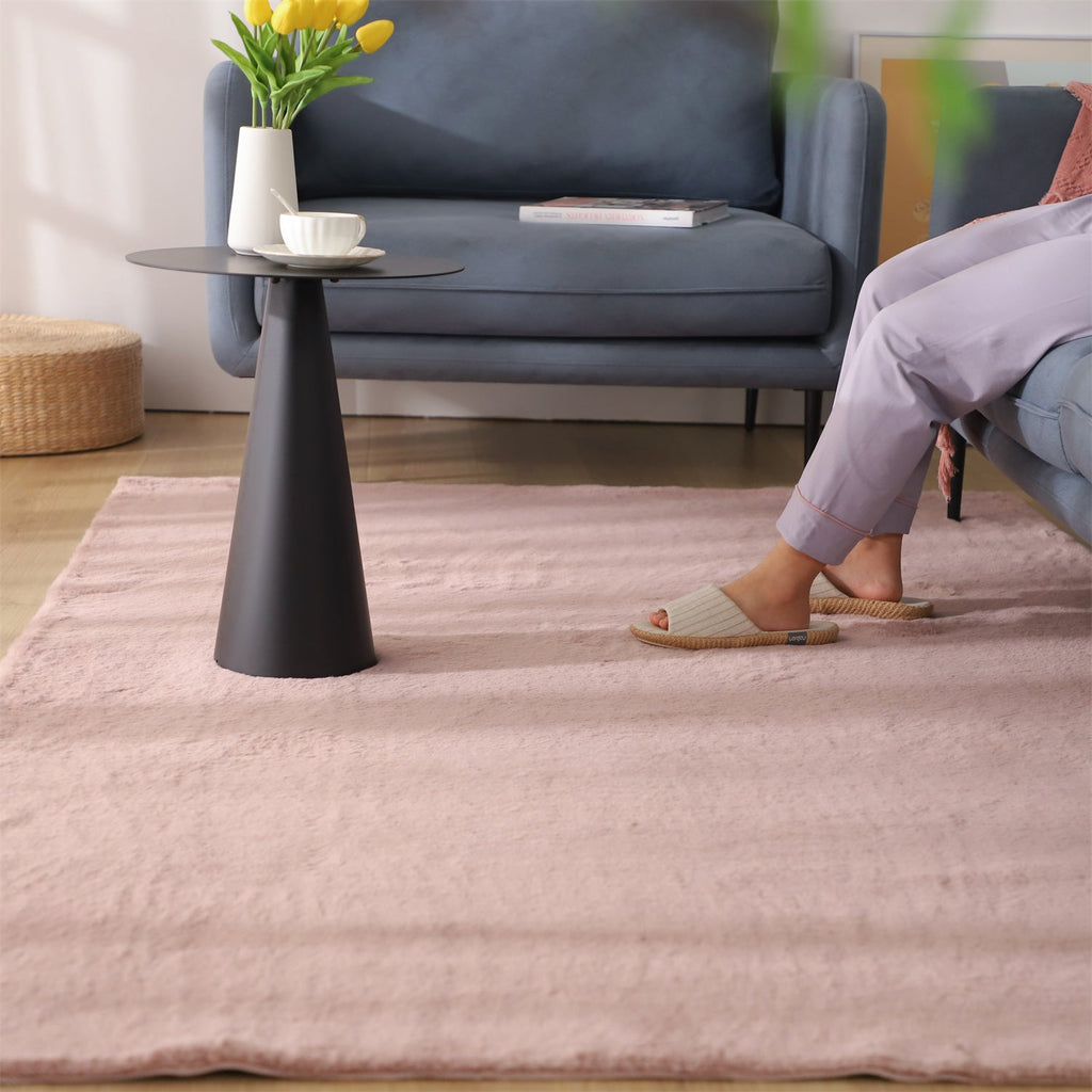 Soft Solid-Color Area Rug