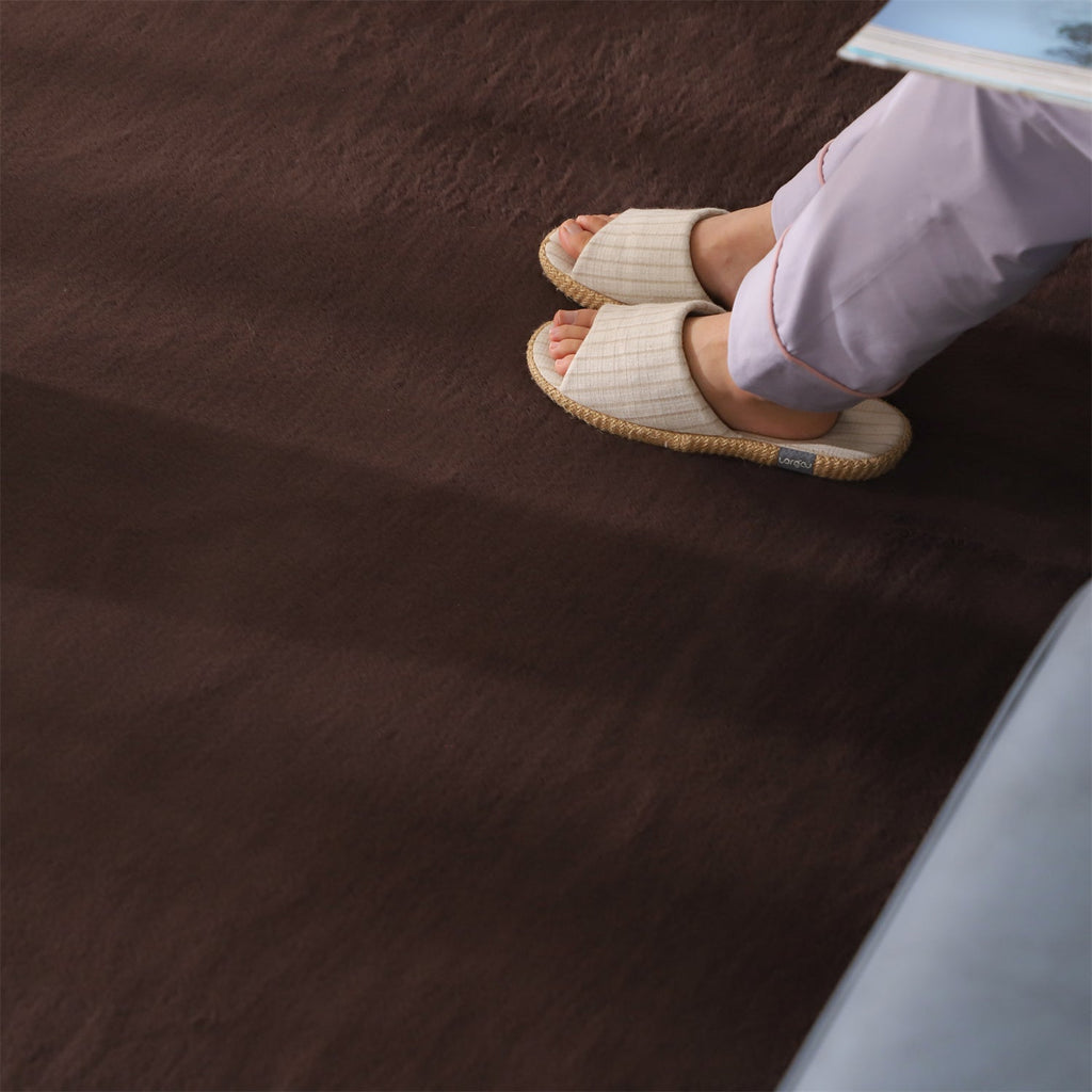 Soft Solid-Color Area Rug