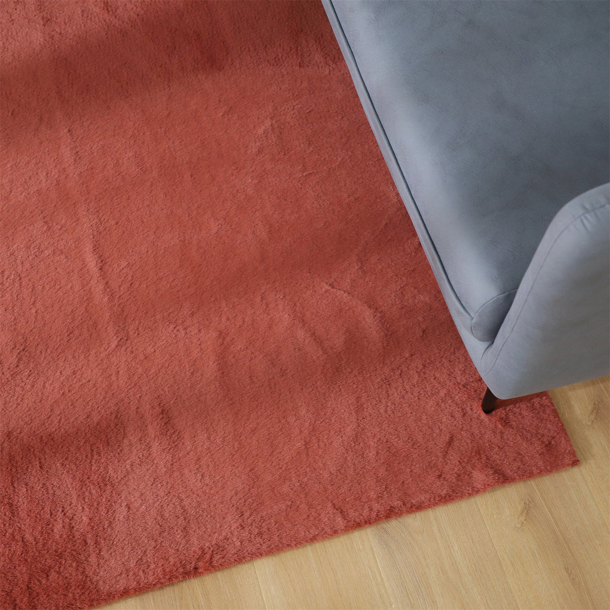 Soft Solid-Color Area Rug