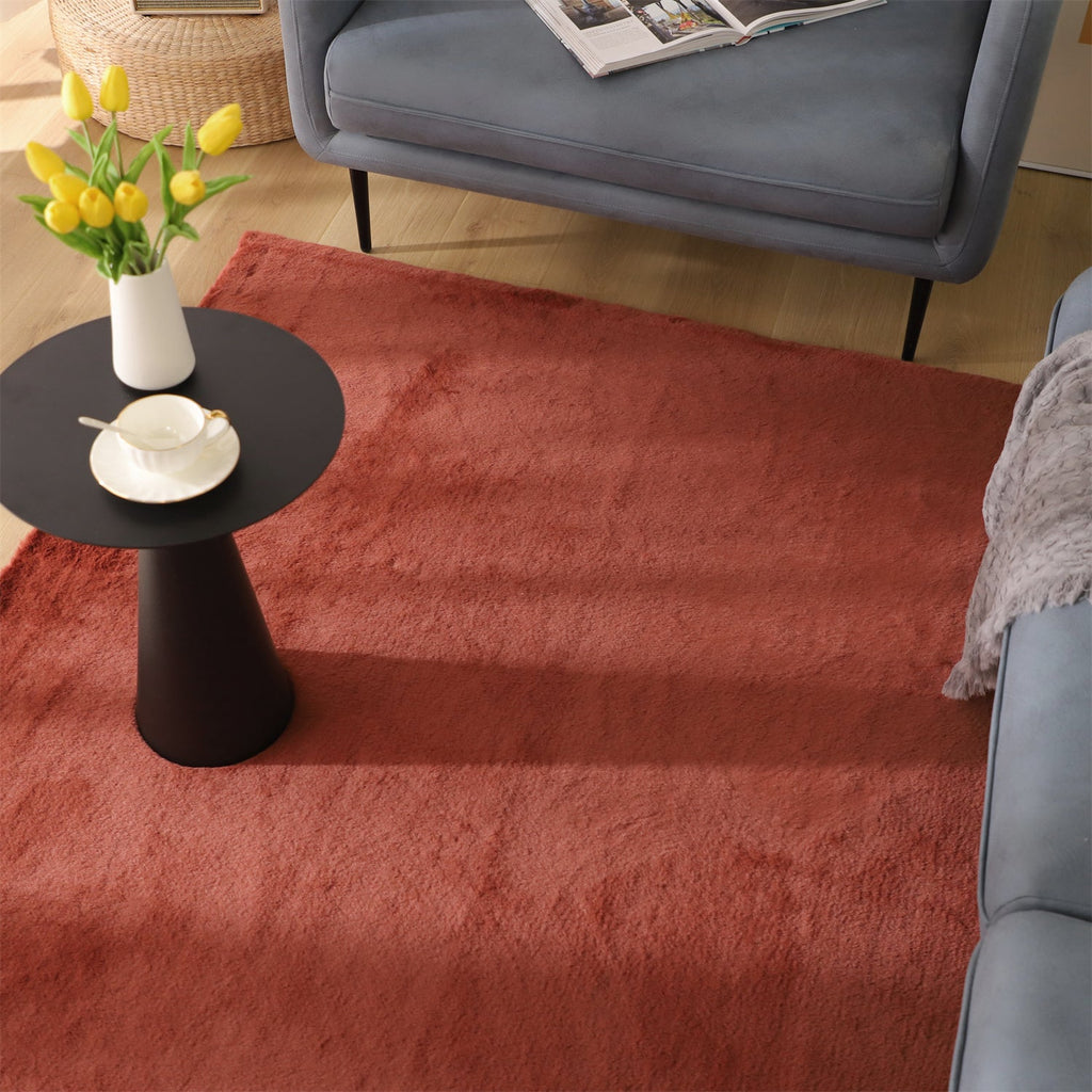 Soft Solid-Color Area Rug