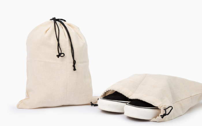 Organic Cotton Storage Bags for Shoes & Handbags – 3 Pack