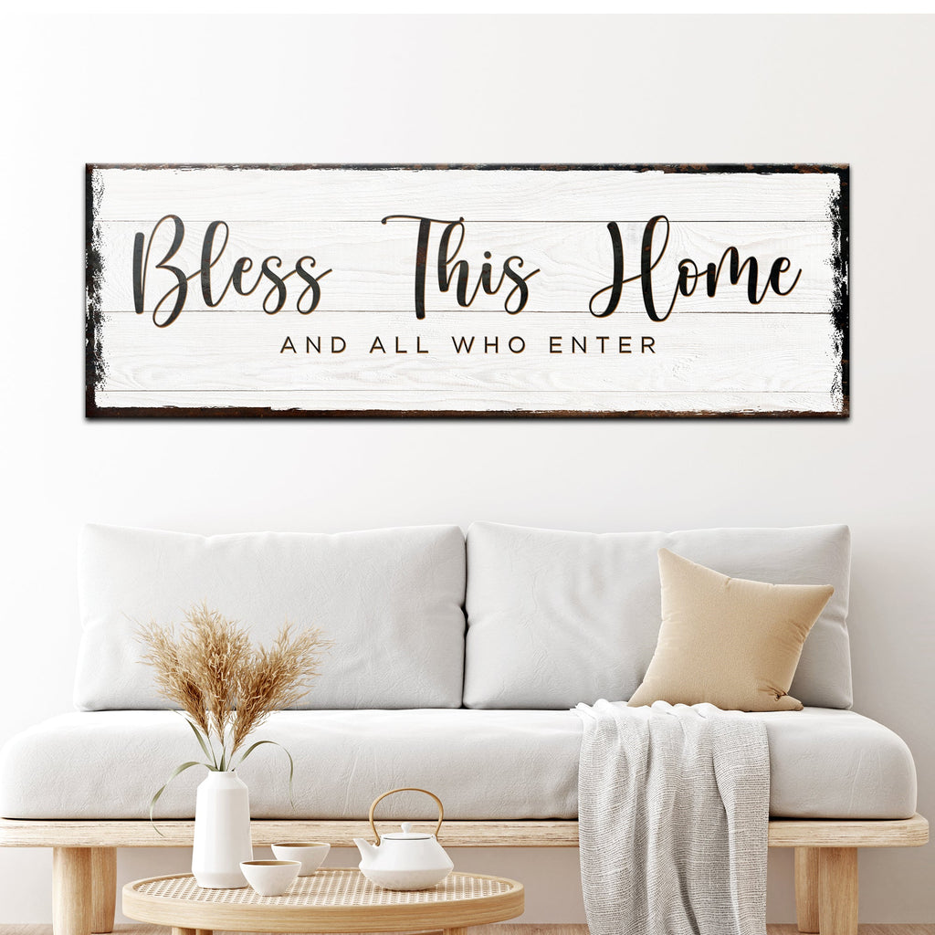 Bless This Home Canvas Wall Art