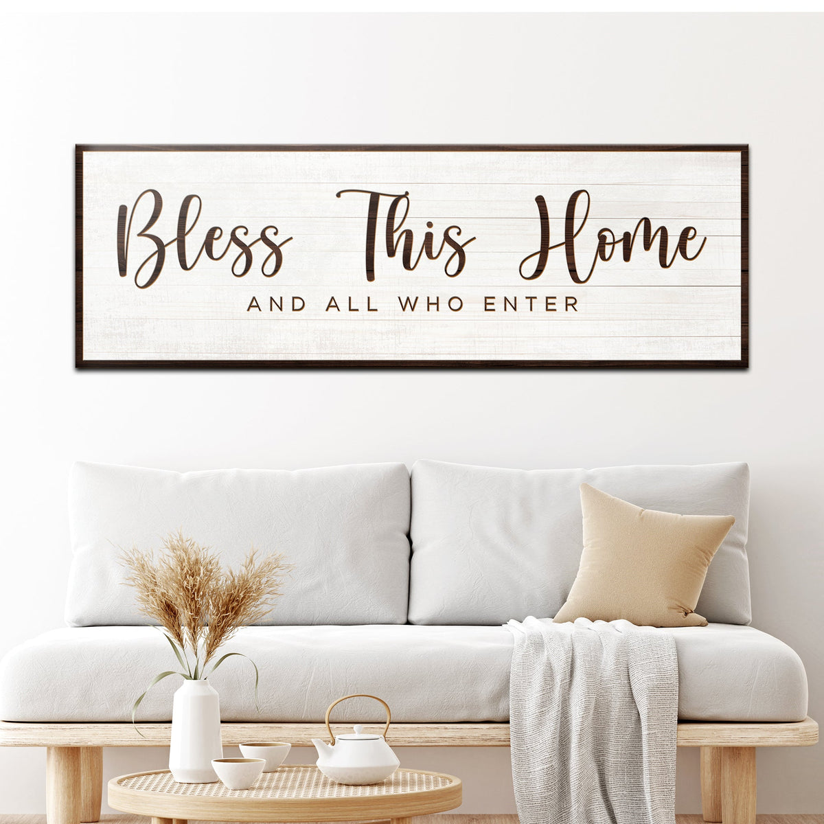 Bless This Home Canvas Wall Art