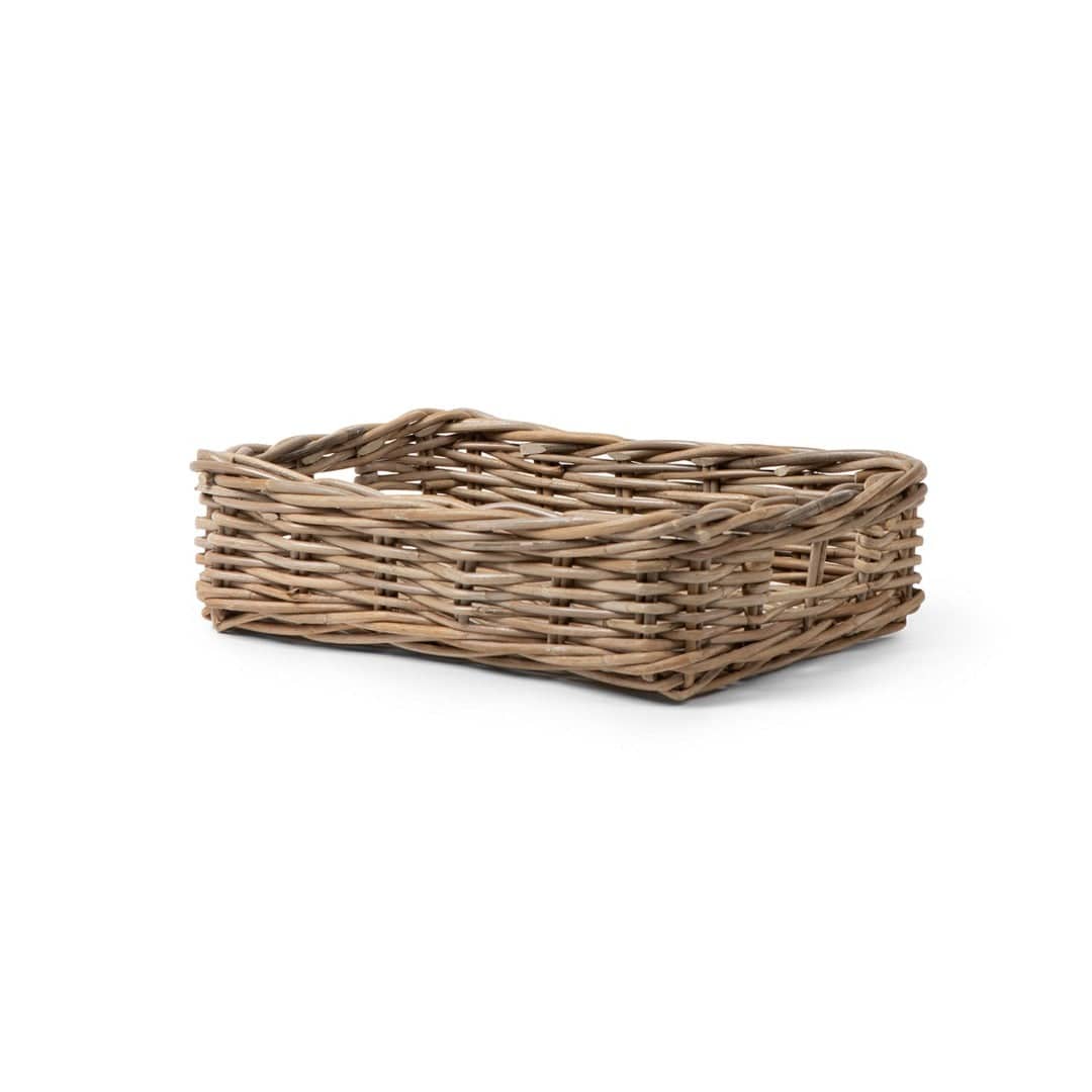 Rattan Rectangle Organizer Tray