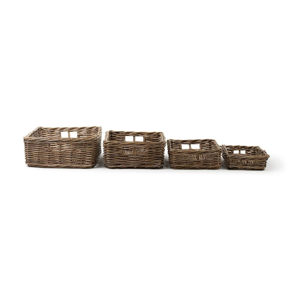 Rattan Rectangle Organizer Tray