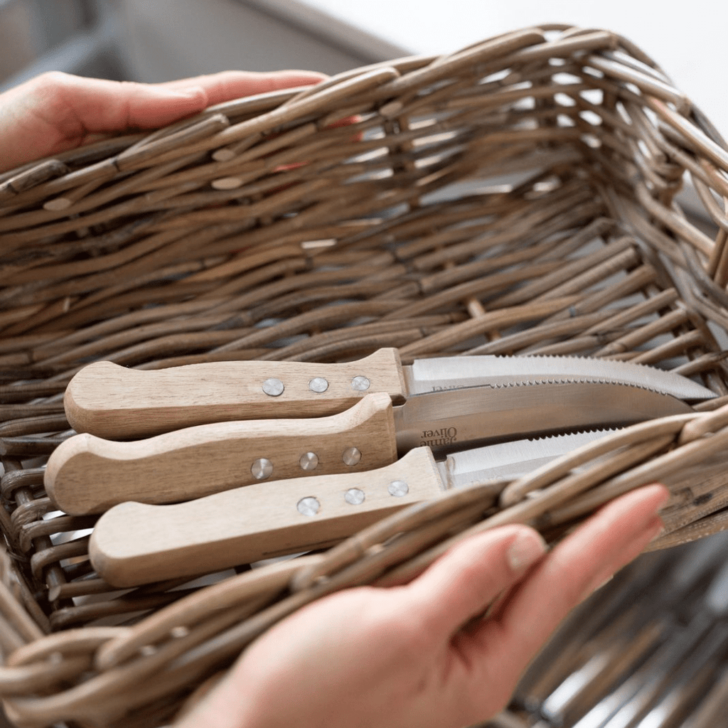 Rattan Rectangle Organizer Tray