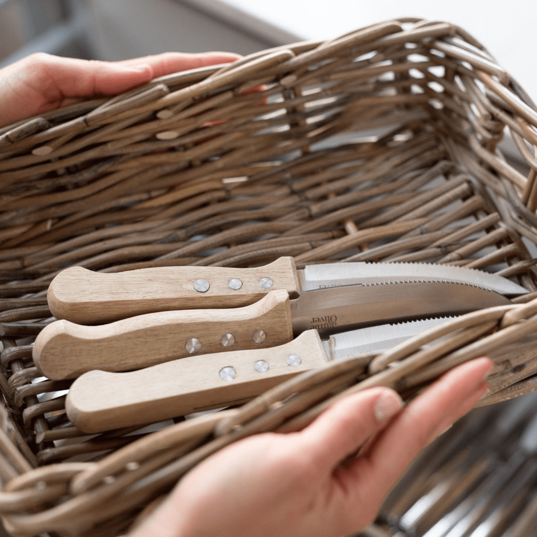Rattan Rectangle Organizer Tray