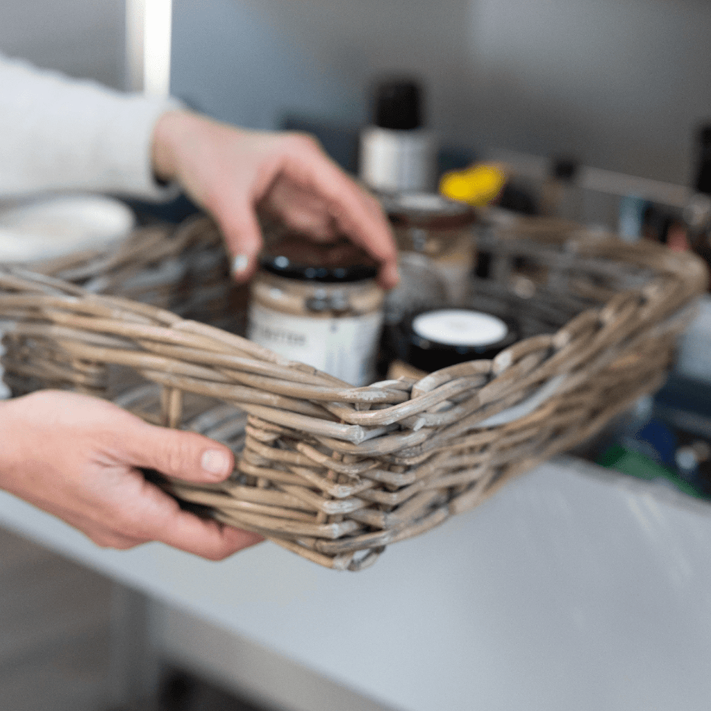 Rattan Rectangle Organizer Tray