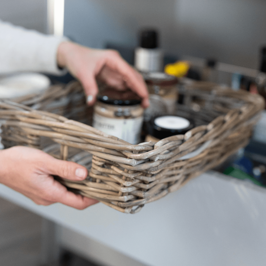 Rattan Rectangle Organizer Tray