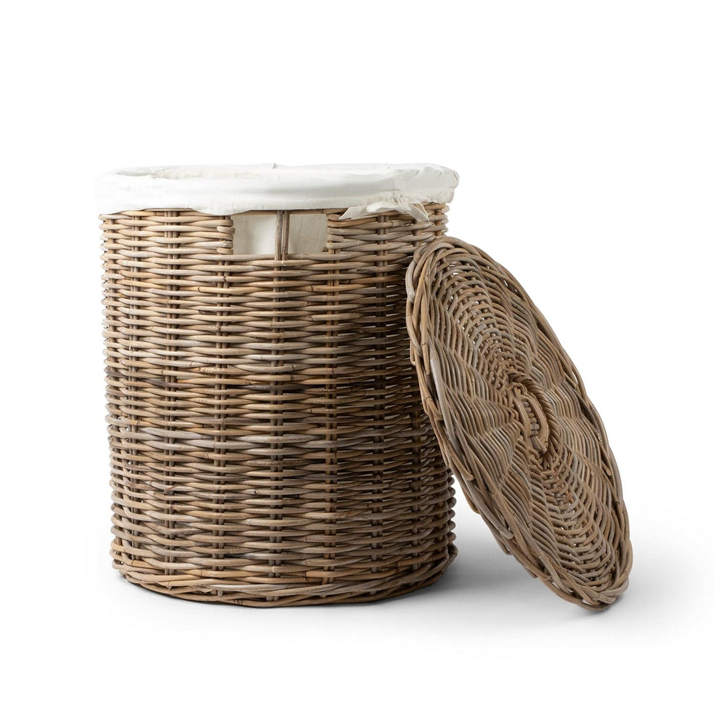 Rattan Laundry Baskets with Lid and Inner Bag