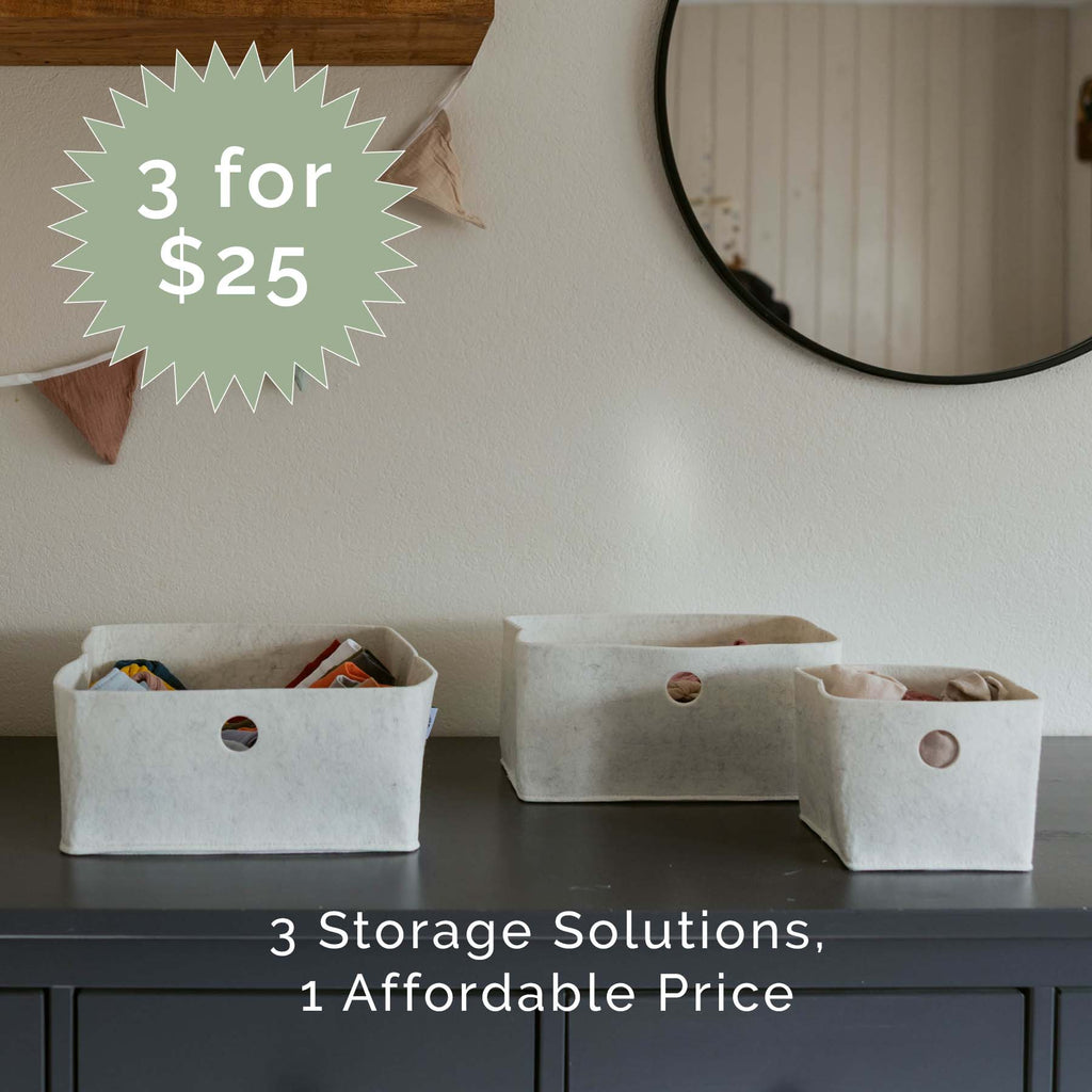 Felt Drawer Organizer Set – 3 Piece