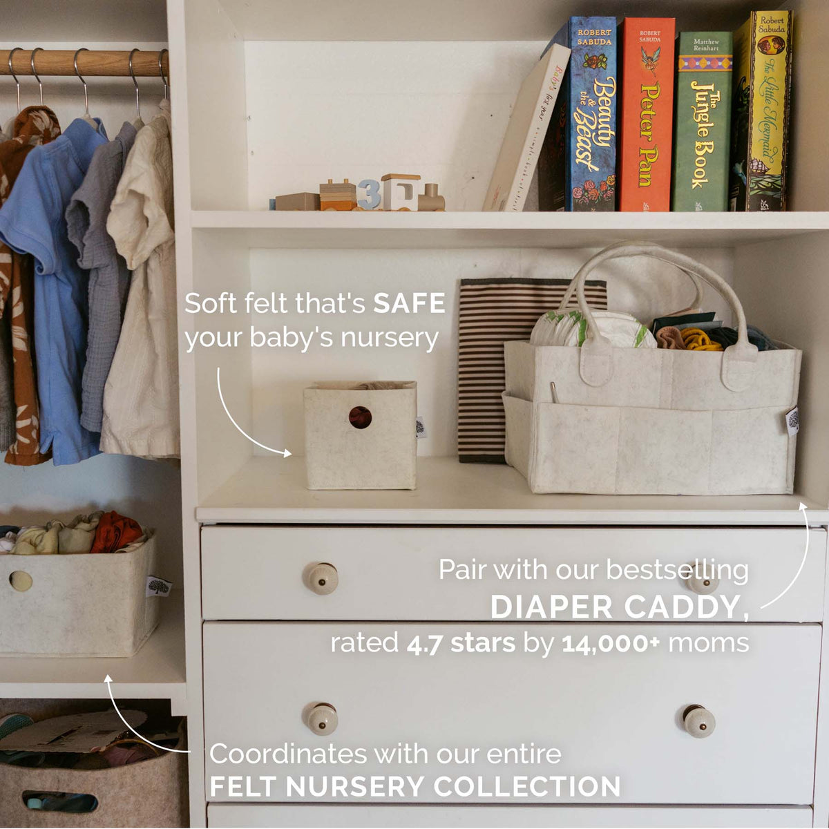 Felt Drawer Organizer Set – 3 Piece