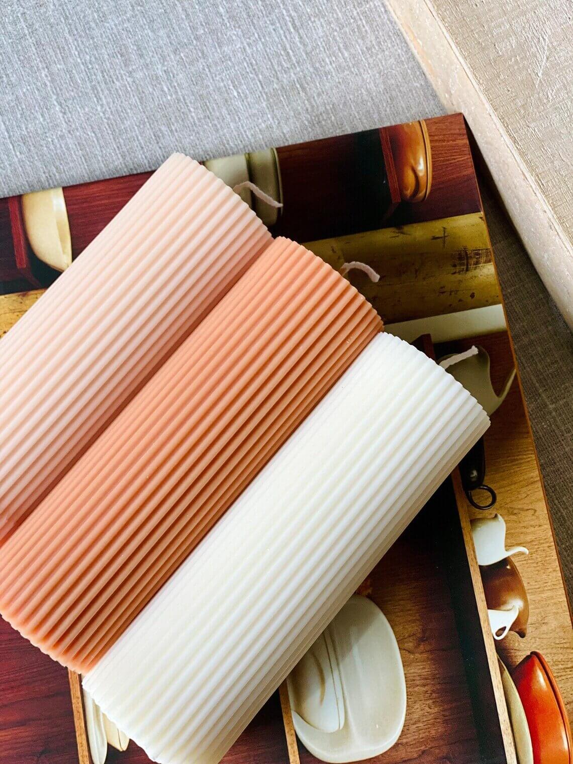 Minimalist Ribbed Soy Candle